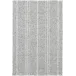 Melange Stripe Grey Ivory Handwoven Indooor/Outdoor Rug 5' x 8'