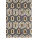 Stowe Blue Brown Micro Hooked Wool Rugs