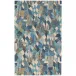 Deer Leap Blue Hand Hooked Wool Rugs