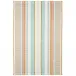 Daphne Stripe Sky Handwoven Cotton Rug