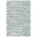 Melange Diamond Blue Machine Washable Rug 5' x 8'