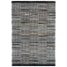 Denim Rag Gridwork Blue Handwoven Cotton Rug