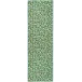 Winter Pinecones Green Machine Washable Rug