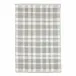 Tattersall Grey Handwoven Indoor/Outdoor Rug