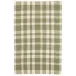 Tattersall Sage Handwoven Cotton Rug - 5x8