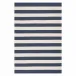 Banks Stripe Navy Handwoven Indoor/Outdoor Rug