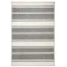 Bowman Stripe Grey Machine Washable Rug