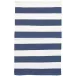 Catamaran Stripe Denim/White Handwoven Indooor/Outdoor Rug 8' x 10'