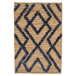 Marco Navy Soumak Handwoven Jute Rug 5' x 8'