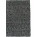 Honeycomb Indigo grey Handwoven Wool Rug 5' x 8'