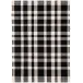 Tattersall Black Handwoven Indooor/Outdoor Rug 8' x 10'