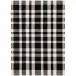 Tattersall Black Indoor outdoor Rugs