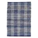 Denim Plaid Woven Cotton Rugs