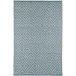 Diamond Slate/Light Blue Handwoven Indooor/Outdoor Rug 8' x 10'