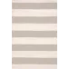 Catamaran Stripe Platinum/Ivory Handwoven Indooor/Outdoor Rug 8' x 10'