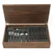 English Stainless 58-Piece Canteen Walnut