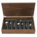 Provencal Black Stainless Black 44-Piece Canteen Walnut