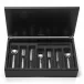 Odeon Stainless Black 44-Piece Canteen Oak