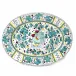 Orvieto Green Rooster Large Oval Platter 17 Long x 13 Wide