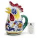 Ricco Deruta Rooster Of Fortune Pitcher (1 Liter 34 Oz 1 Qt) 9.5H (1 Liter 34 Oz.- 1 Qt)