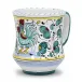 Orvieto Green Rooster Concave Mug 4.25 in high; 12 oz