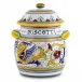 Raffaellesco Traditional Deruta Biscotti Jar 8 in Rd x 10 high