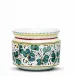 Orvieto Green Rooster Cylindrical Cover Pot Cachepot Planter (Small) 8 in Rd x 6 high (Inside: 6D. x 5H.)