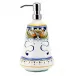 Deruta Foglie Liquid Soap Lotion Dispenser 5 in Round x 9 high (26 Oz.)