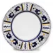 Orvieto Blue Rooster Dinner Plate (White Center) 11 in Rd