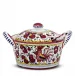 Orvieto Red Rooster Covered Parmesan Cheese Bowl With Spoon 6 in Rd x 3.5 high