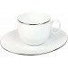 Epure Platinum Filet Tea Cup And Saucer (Special Order)