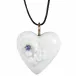 Hearts Pendant With Flower Relief Tanzanite