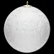 Tree Ornament Bisque Ball With Relief Motiv Singer Round 7 Cm