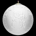 Tree Ornament Bisque Ball With Relief Motiv Snowman Round 7 Cm