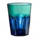 Double Face Tumbler Blue/Green H 4" x Diam 3.5", 13 oz