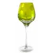 Papillon Yellow-Green Red Wine Glass