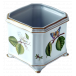 Floral Butterfly Cachepot 6 in Long 6 in Wide 7 in High