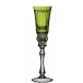 Venice Yellow/Green Champagne Flute