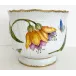 Round Cachepot Yellow/Purple Flower