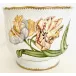 Round Cachepot Light Yellow Flower