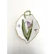Leaf Plate Pink Bell Flower