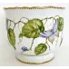 Round Cachepot Green Leaves with Blue/Yellow/Butterfly