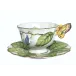 Tea Cup & Saucer Butterfly Handle