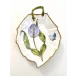 Leaf Plate (Light Purple Tulip W/Butterfly) 9.5" L