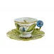 Tea Cup & Saucer Flower Handle 4 Oz.