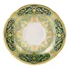 Heritage Forest Green & Turquoise Tea Saucer (14.5 cm/6 in) (Special Order)