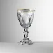 Dolce Vita Clear With Gold Water Glass