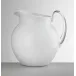 Plutone Pitcher White H 6.25" x Diam 5.5", 48 oz