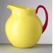 Plutone Pitcher Yellow/Red H 6.25" x Diam 5.5", 48 oz