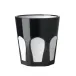 Gulli Tumbler Black/White H 4" x Diam 4", 12 oz